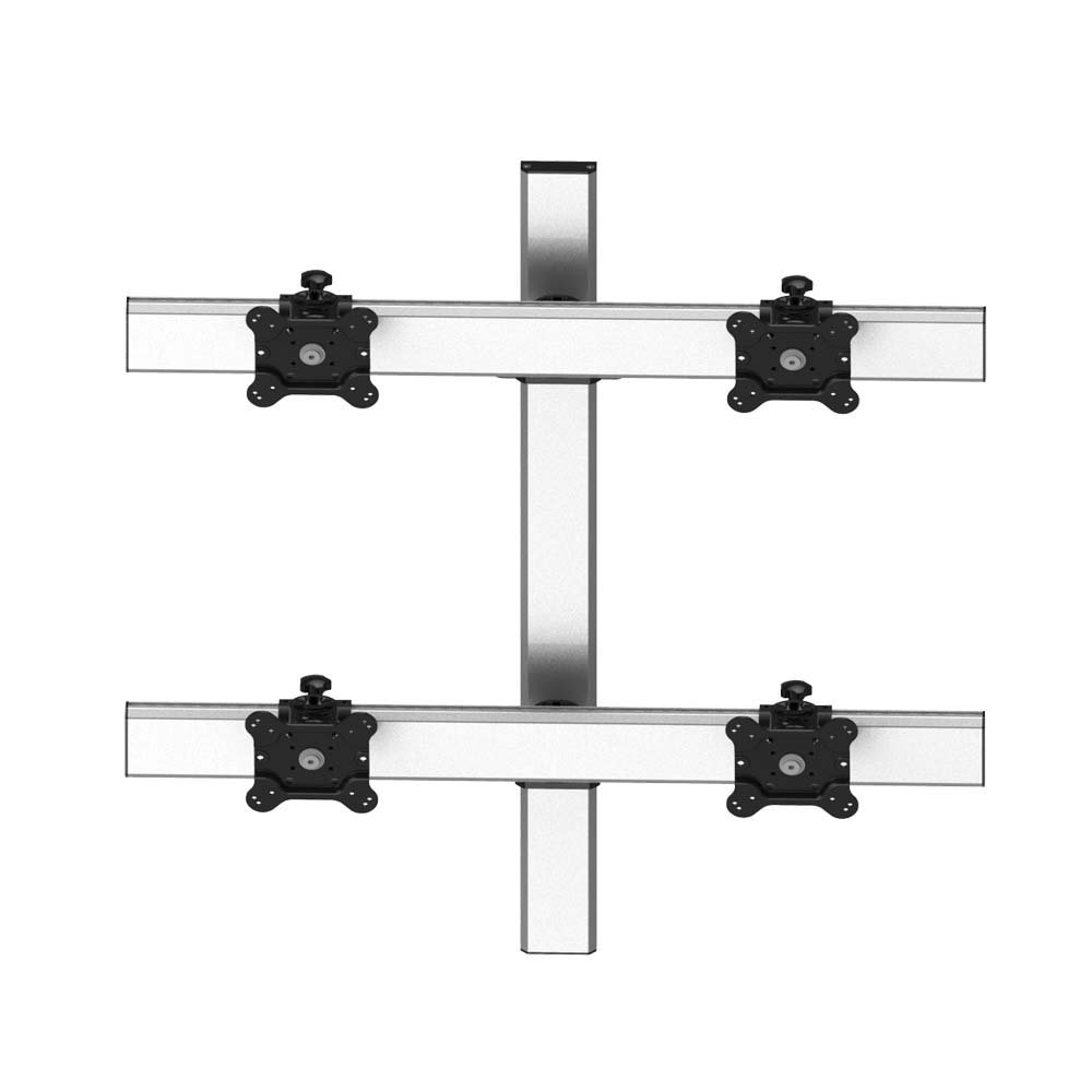 VESA Wall Mount for 4 Monitors 2x2 Low Profile w/ Quick Release - BL-W259