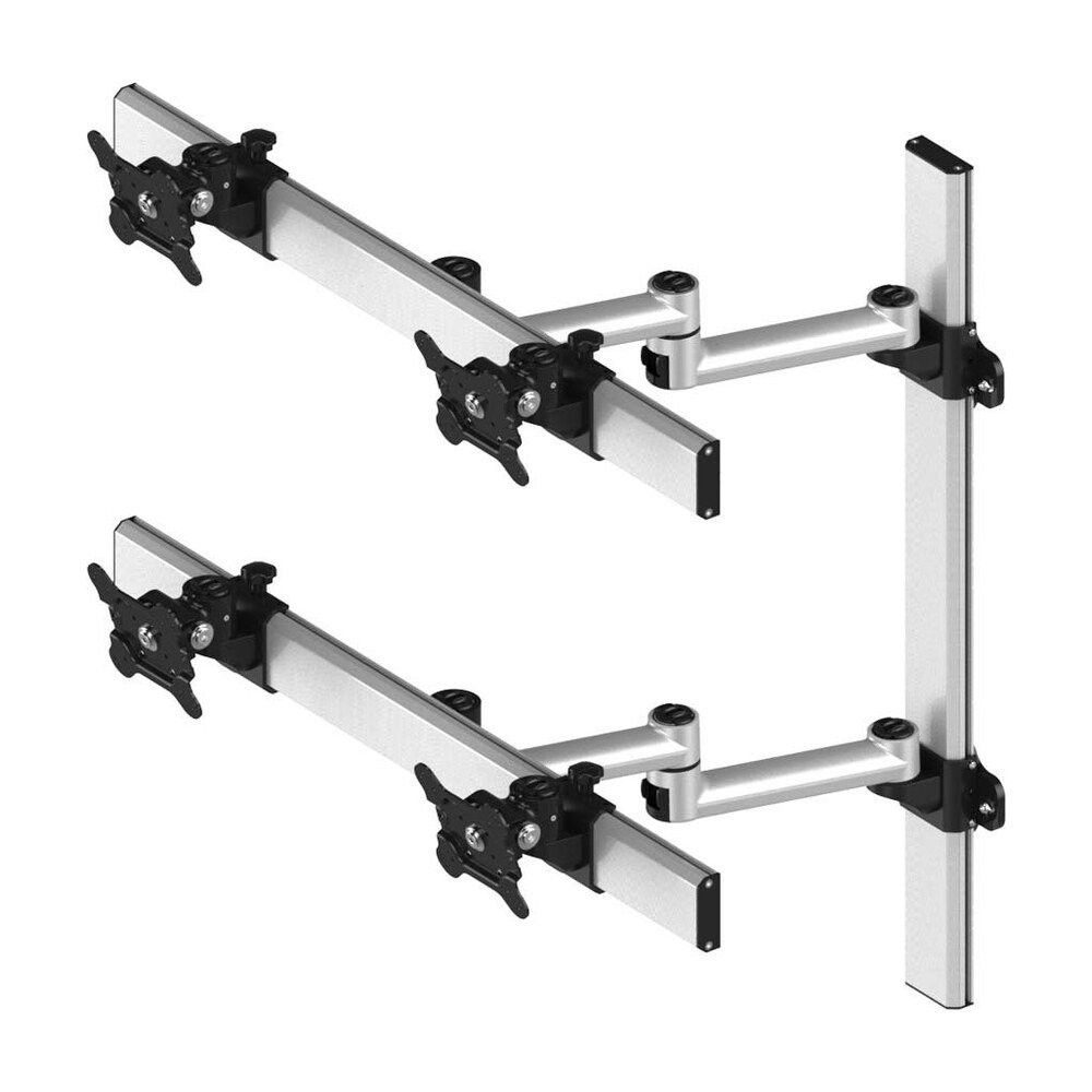 VESA Wall Mount for 4 Monitors 2x2 w/ Quick Release - BL-W261
