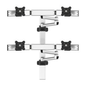 VESA Wall Mount for 4 Monitors Quick Release Oval or Straight