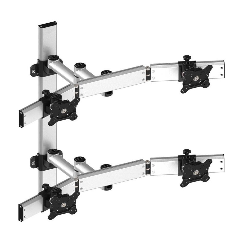 VESA Wall Mount for 4 Monitors Quick Release Oval or Straight - BL-W269
