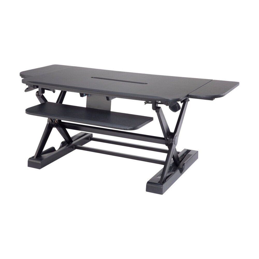 Sit-Stand Desk Converter - Dynamically Height Adjustable Black - CT-50B