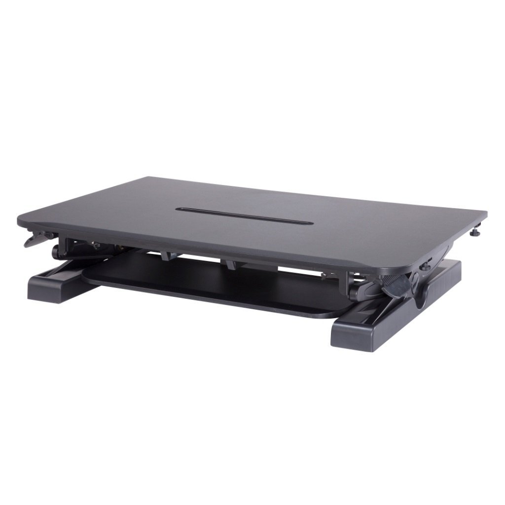 Sit-Stand Desk Converter - Dynamically Height Adjustable Black - CT-50B