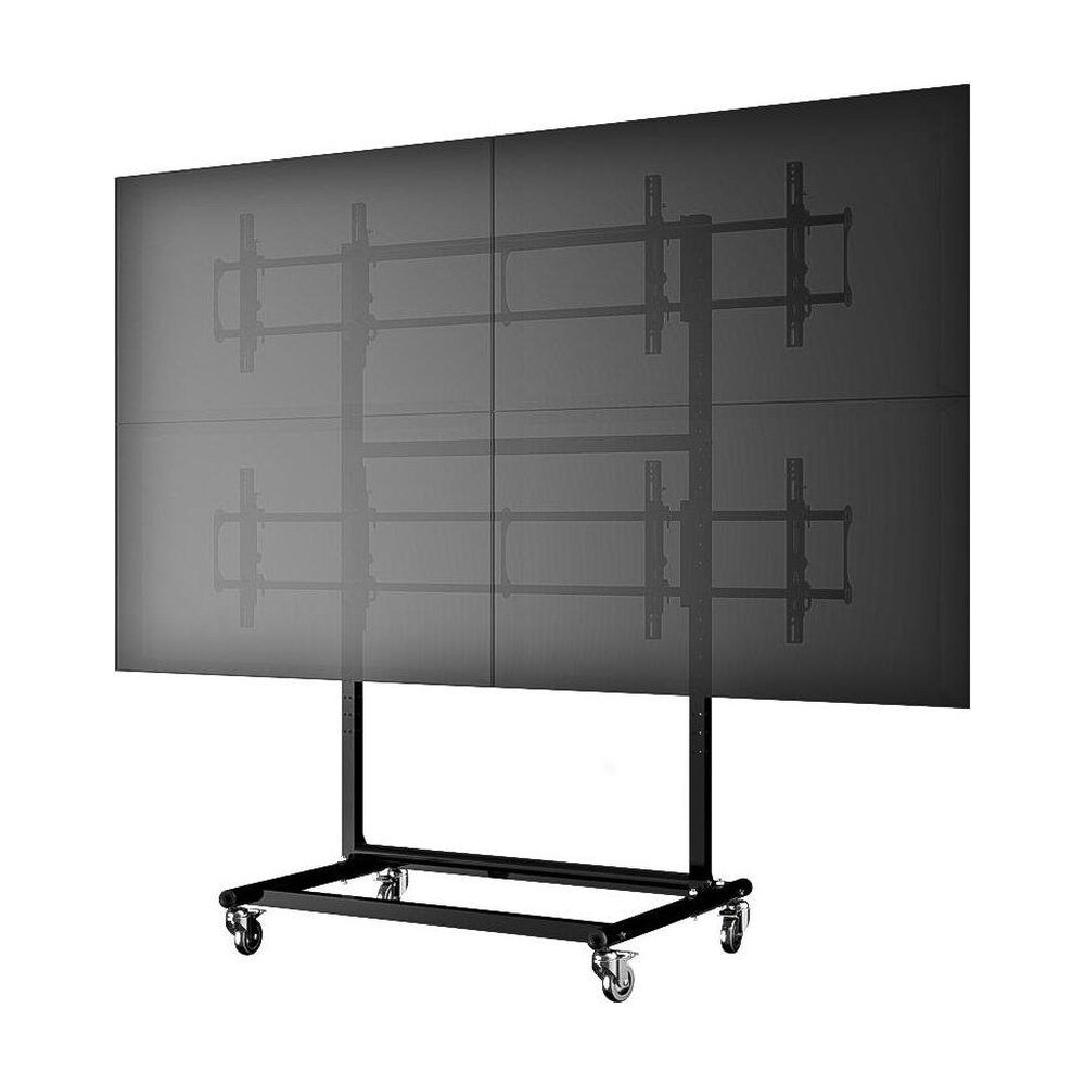 46 to 60" 2X2 Video Wall Mount w/ Wheels - Micro Adjustable - CT-OS2X2-4660