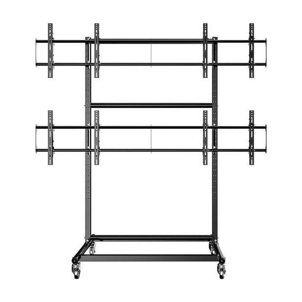 46 to 60" 2X2 Video Wall Mount w/ Wheels - Micro Adjustable - CT-OS2X2-4660