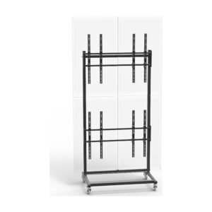 46 to 60" 2X2 Video Wall Mount w/ Wheels - Portrait