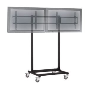 32 to 46" Dual TV Cart - Adjustable, Mobile & Ergonomic