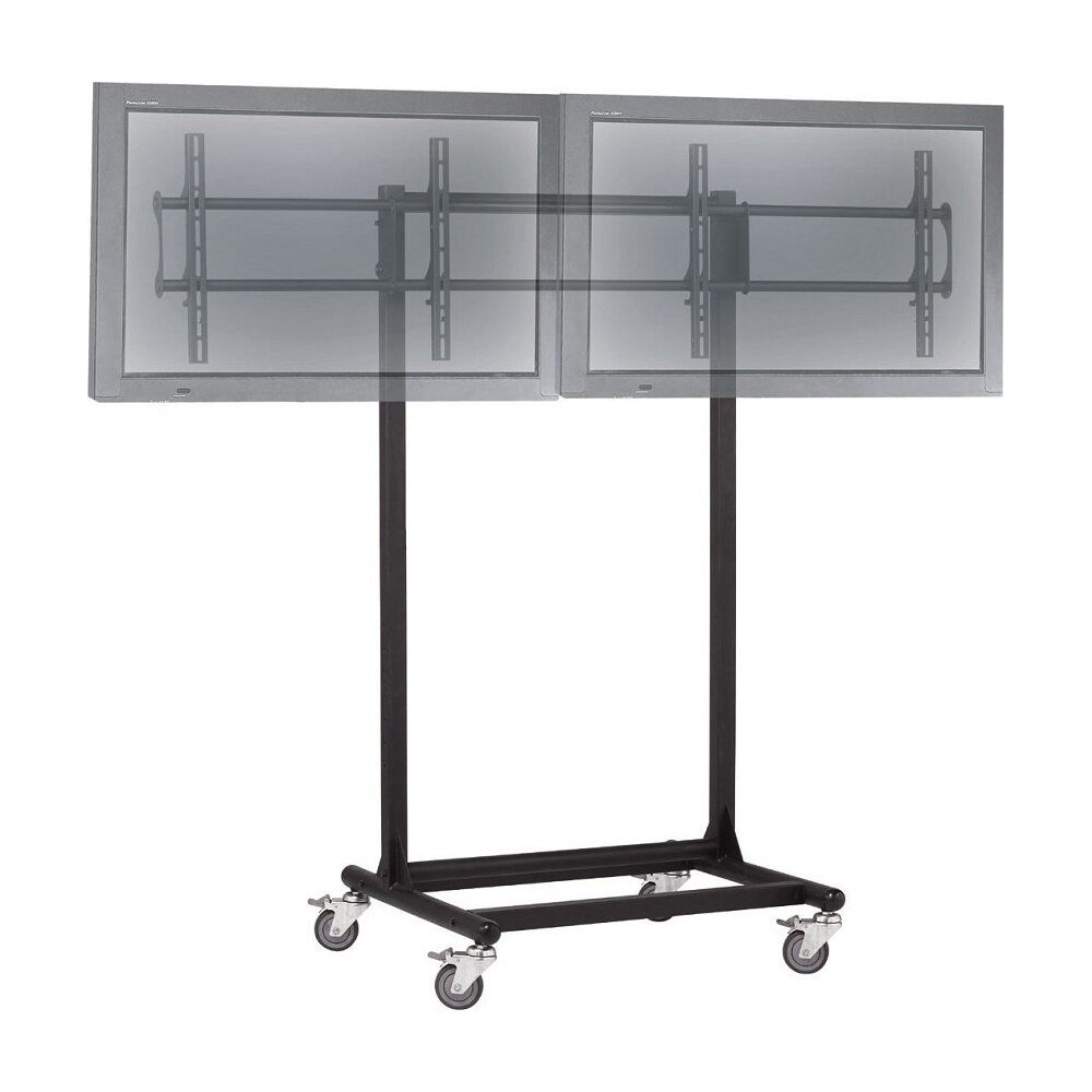 32 to 46" Dual TV Cart - Adjustable, Mobile & Ergonomic - CT-OS37