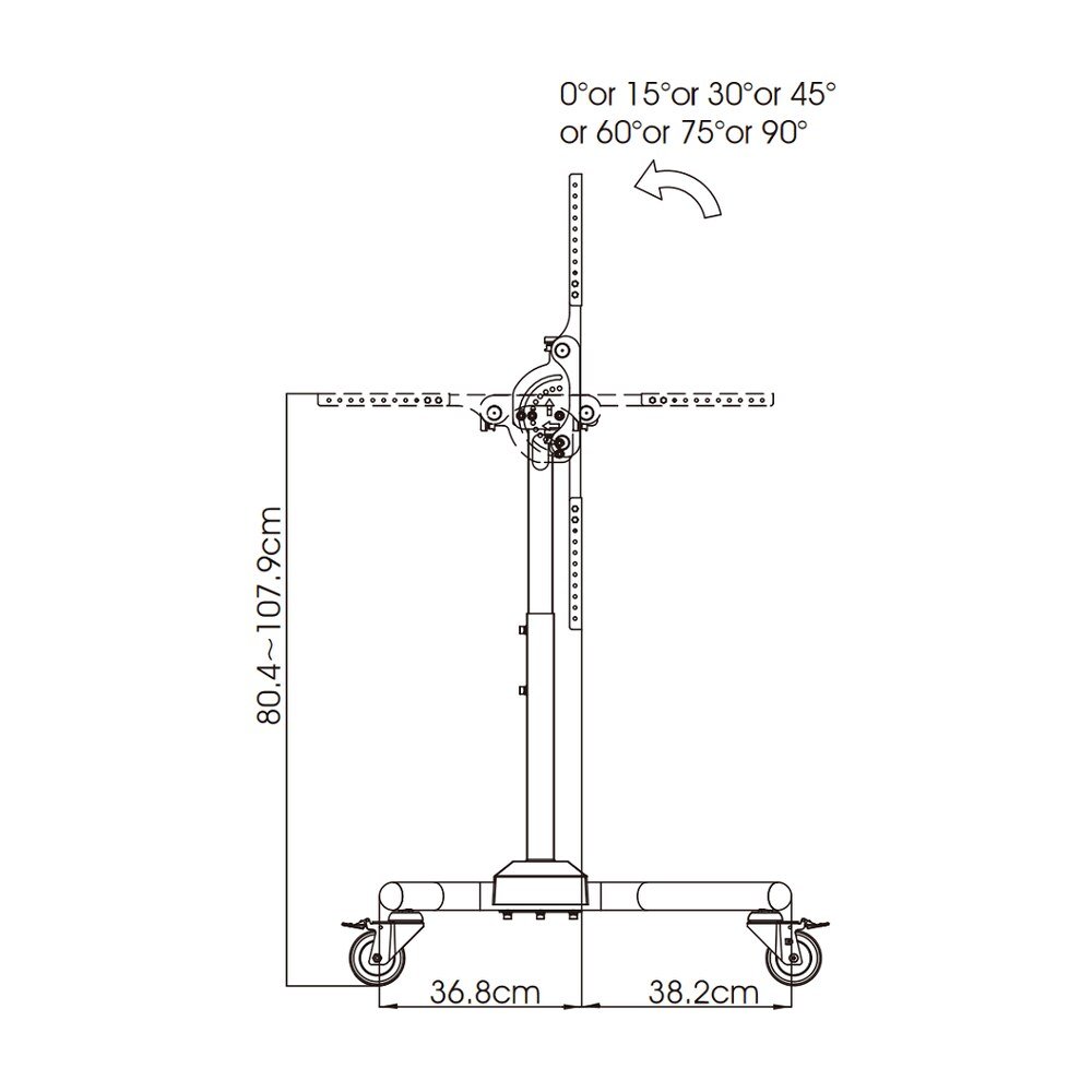 42 to 100" Touch Screen Stand - Mobile & Adjustable - CT-OS4200