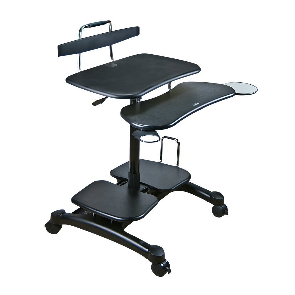 Sit-Stand Workstation w/ Wheels & Cable Manager - CT-PCH