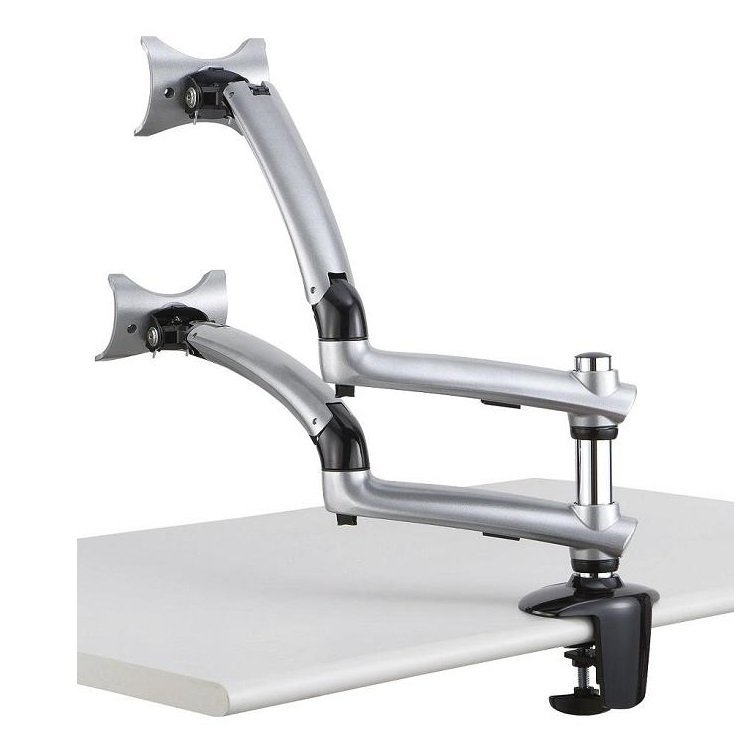 Dual Monitor Desk Mount for Apple w/ Spring Arm DM-GSDA