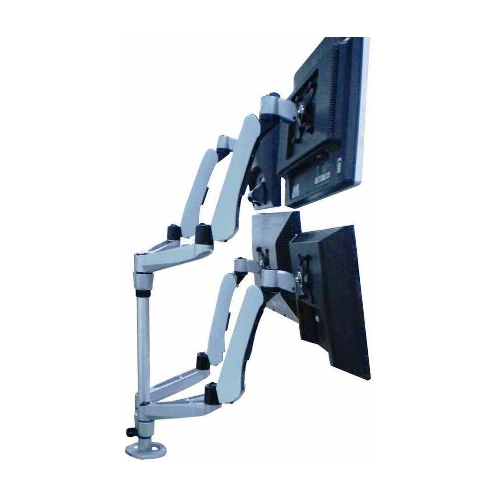 Quad Monitor Stand w/ Spring Arms & Quick Release - DM-C4SA5-S