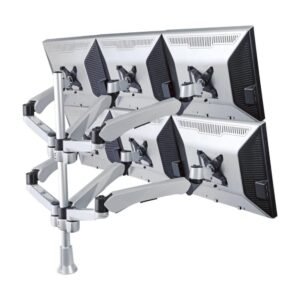 6 Monitor Stand 3x2 w/ Quick Release & 6 Spring Arms
