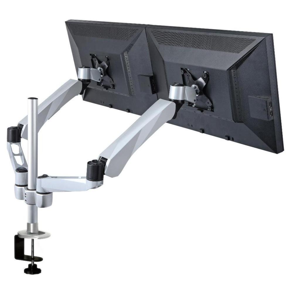 Dual Monitor Stand w/ Spring Arm & Quick Connect - DM-CDSA5-C