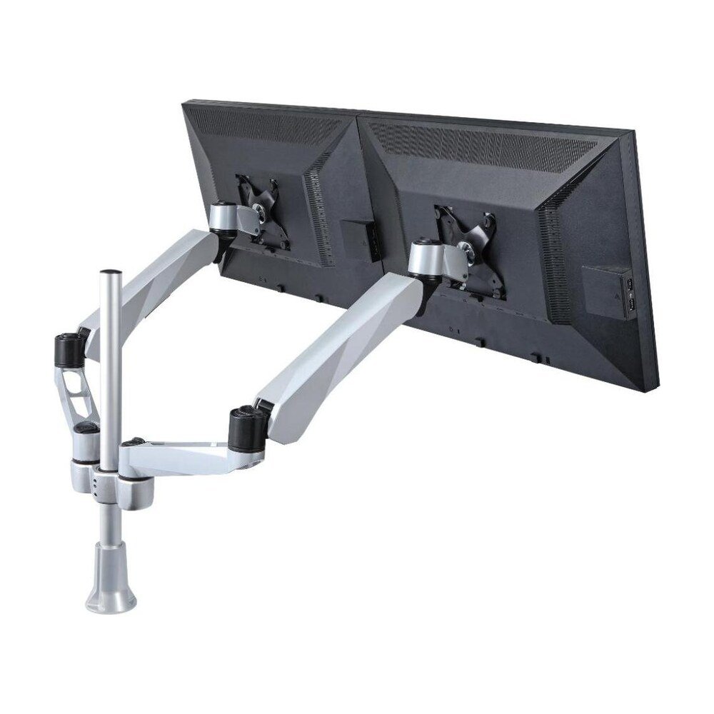 Dual Monitor Stand w/ Spring Arm & Quick Release - DM-CDSA5-G
