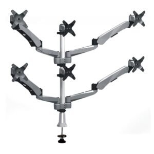 6 Monitor Stand 3x2 w/ Quick Release & 4 Spring Arms - DM-CHSA7