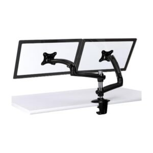Dual Monitor Stand w/ Spring Arms Black