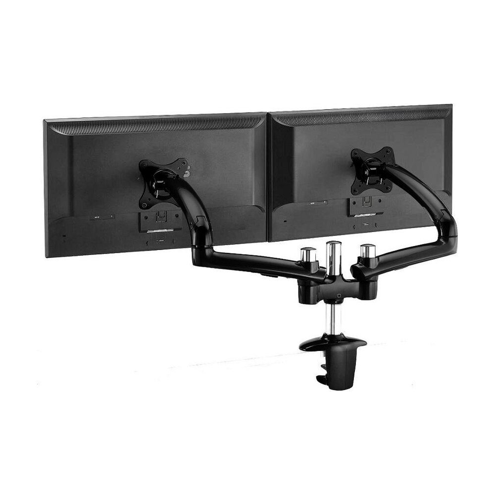 Dual Monitor Stand - Expandable w/ Spring Arms Black - DM-GBD12