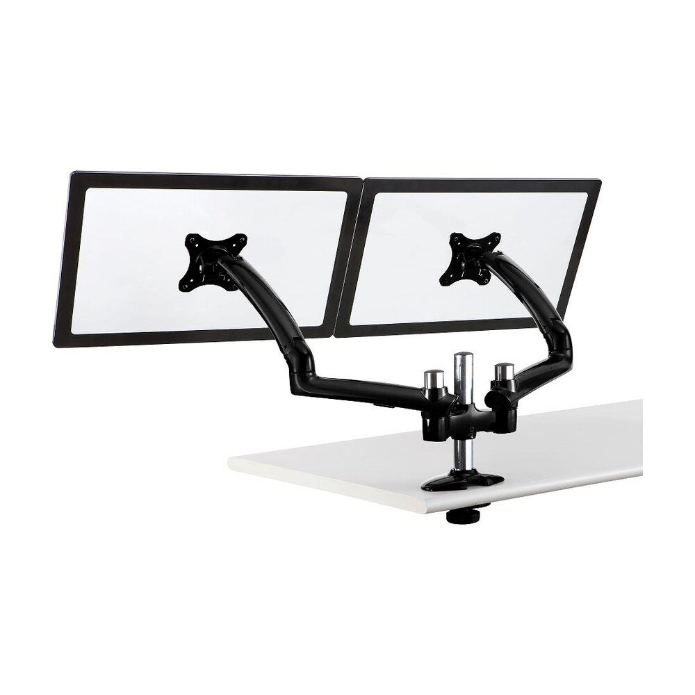 Dual Monitor Stand - Expandable w/ Spring Arms Black - DM-GBD12