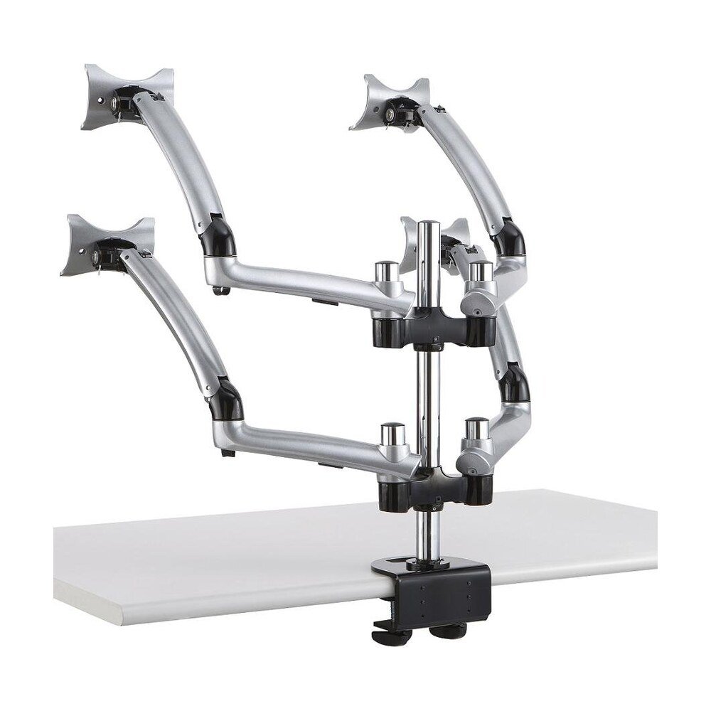 Quad Monitor Stand for Apple 2X2 w/ Spring Arms Silver - DM-GS4A