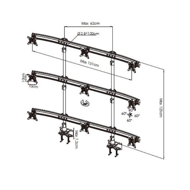 9 Monitor Stand DM-OS63
