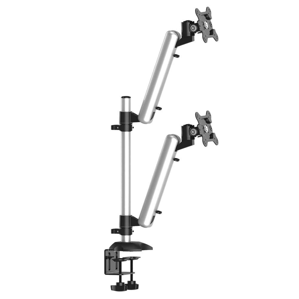Dual Monitor Stand Top-Down w/ Quick Release & Spring Arms - BL-DM134