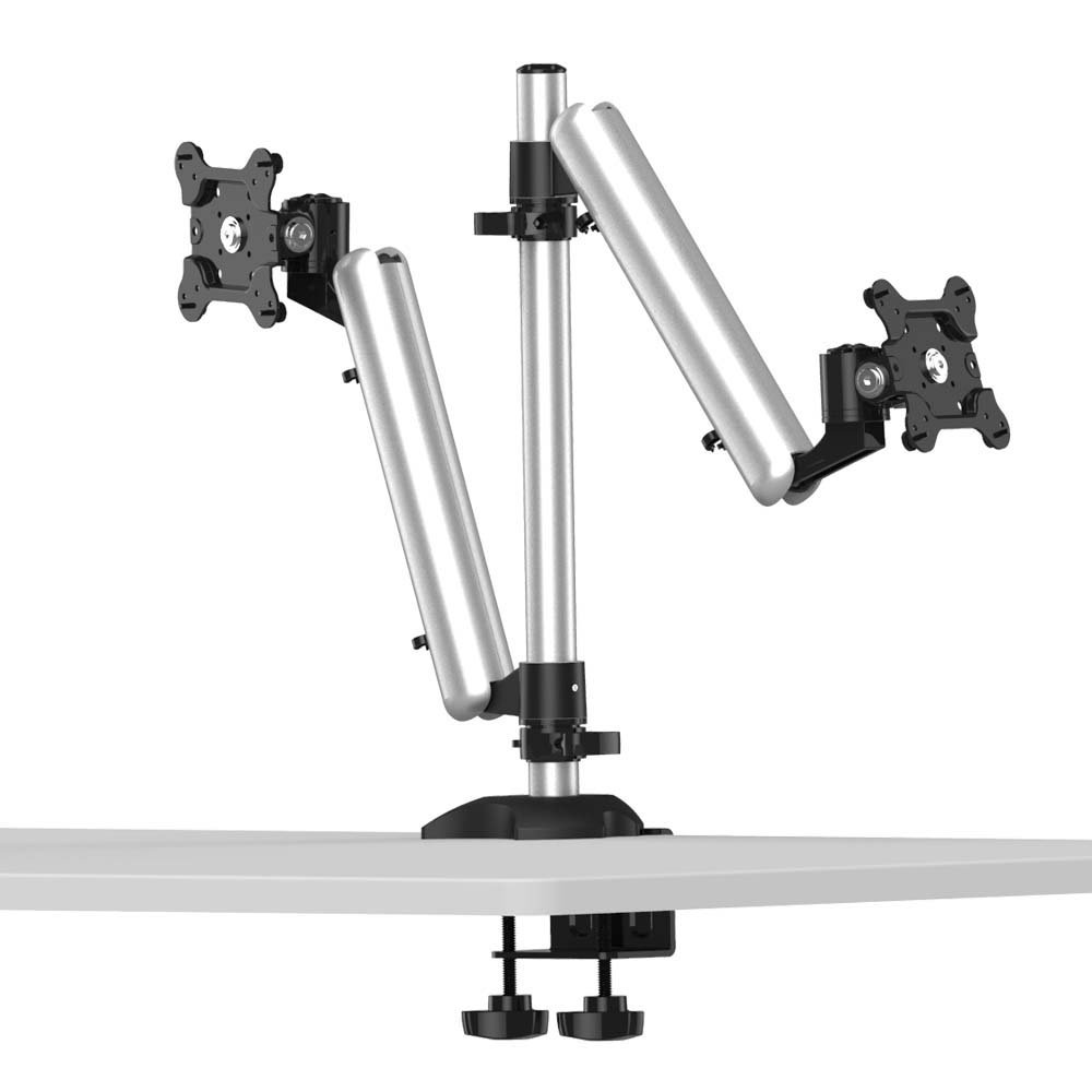 Dual Monitor Stand Top-Down w/ Quick Release & Spring Arms - BL-DM134