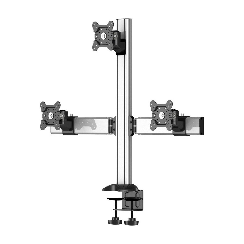 Triple Monitor Desk Mount Pyramid or Reverse w/ Quick Release - BL-DM173