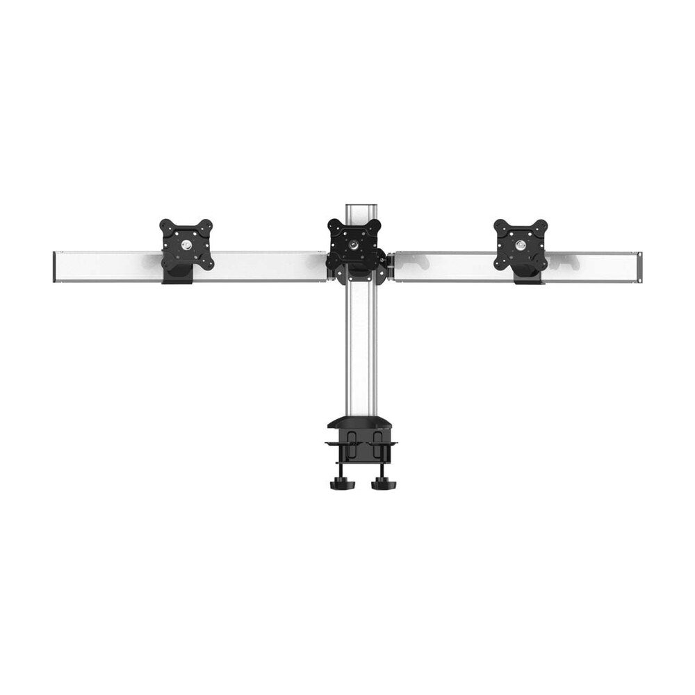 Triple Monitor Stand Oval or Straight w/ 2-in-1 Base & Quick Release - BL-DM176