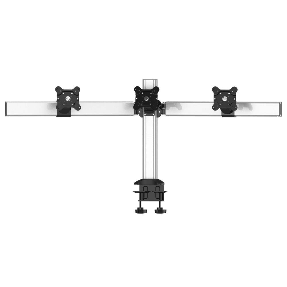 Triple Monitor Stand Oval or Straight w/ 2-in-1 Base & Quick Release - BL-DM176