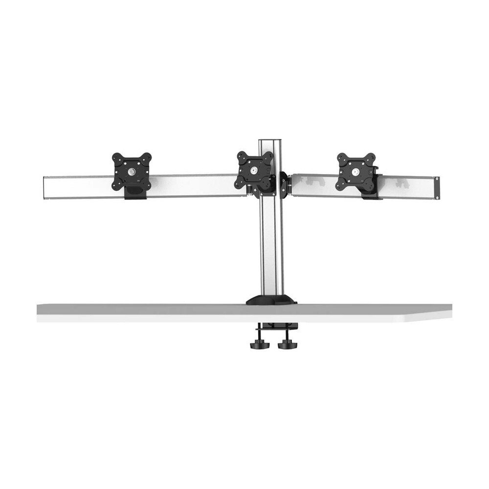 Triple Monitor Stand Oval or Straight w/ 2-in-1 Base & Quick Release - BL-DM176