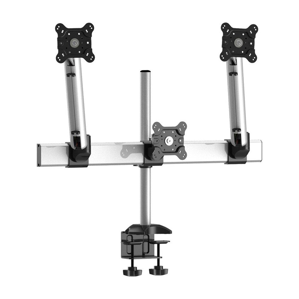 Triple Monitor Desk Mount w/ Quick Release Spring Arms & Low Profile - BL-DM164