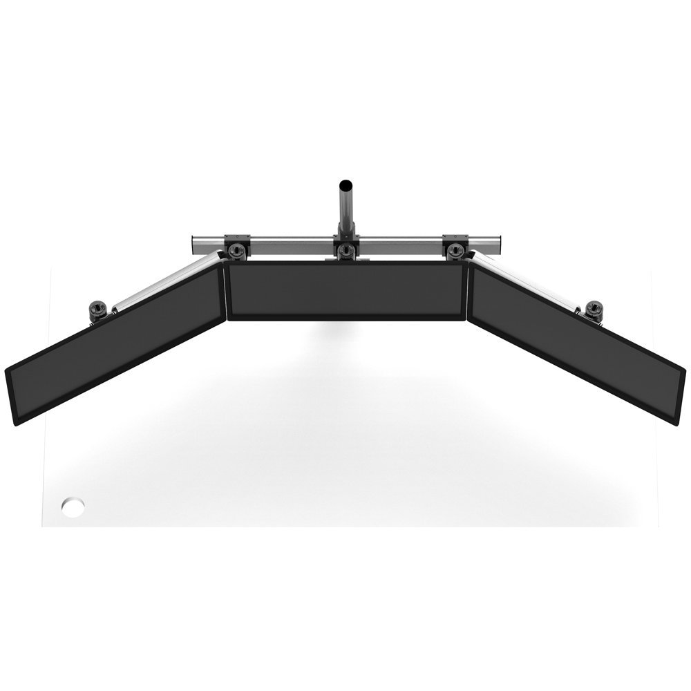 Triple Monitor Desk Mount w/ Quick Release Spring Arms & Low Profile - BL-DM164