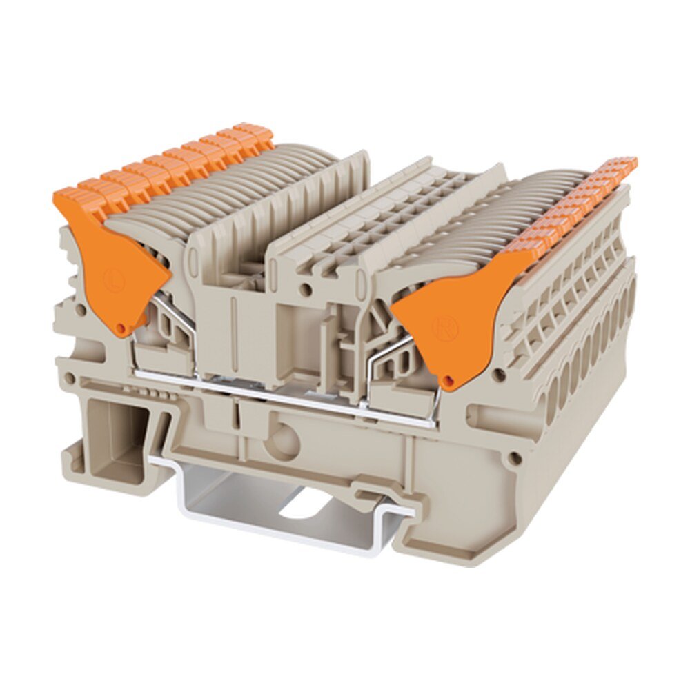 DPH2.5 — Single level Feed-Through Terminal Block, Push-in Design