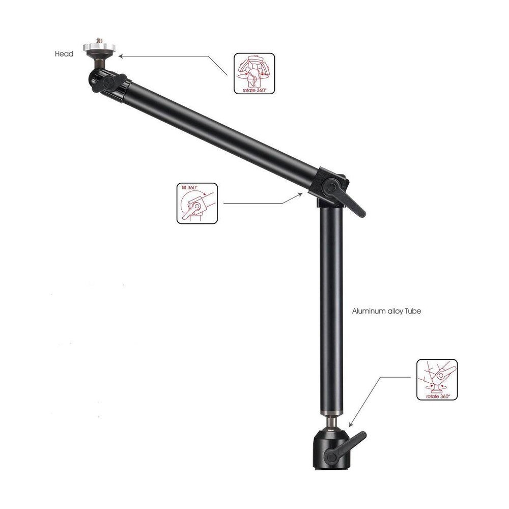 iPad Car Holder - Seat Bolt, Dual Arm & Aluminum Alloy - DQ-41