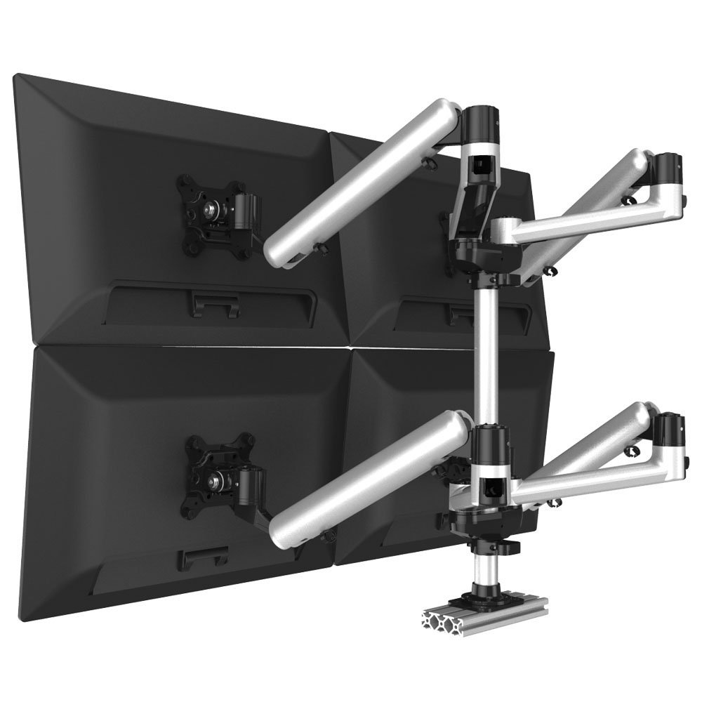 Quad Track Rail Mount w/ Independent Full Motion & Quick Release - BL-PT316