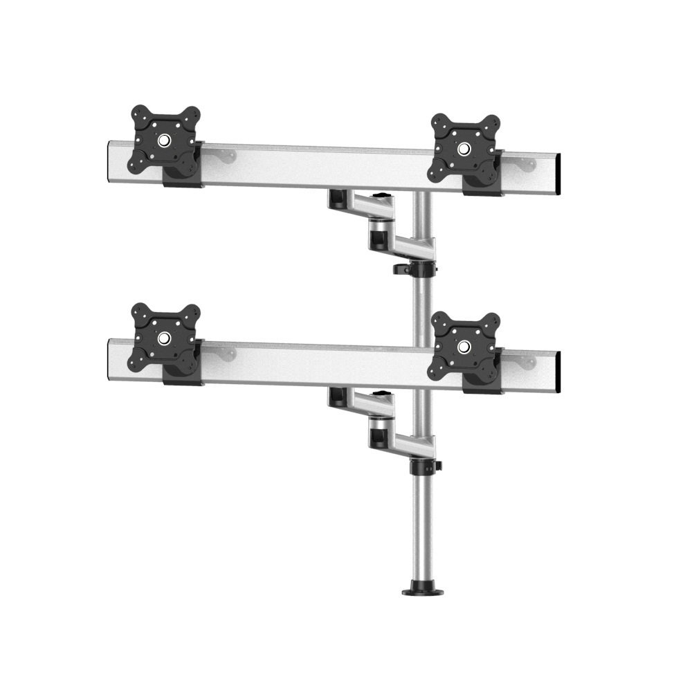 Quad Track Rail Mount 2X2 Low Profile w/ Dual Extension Arms - BL-PT329
