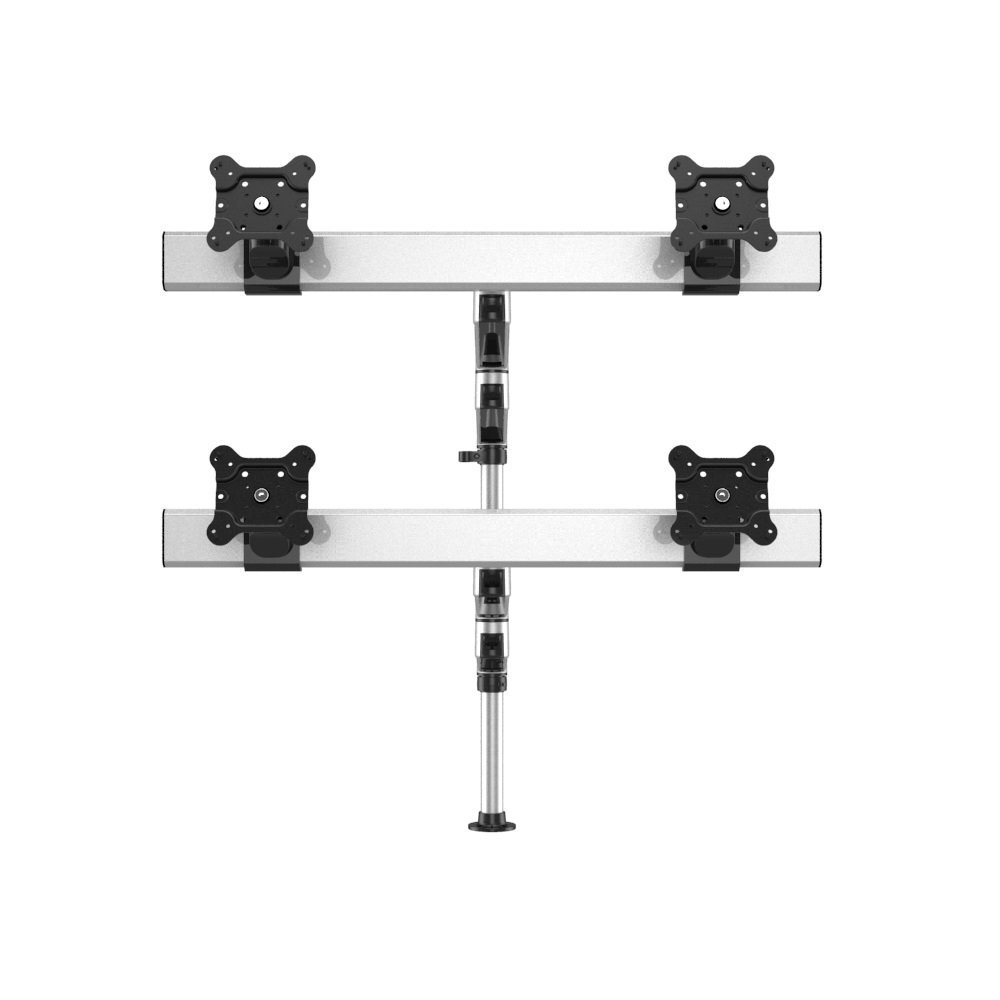 Quad Track Rail Mount 2X2 Low Profile w/ Dual Extension Arms - BL-PT329