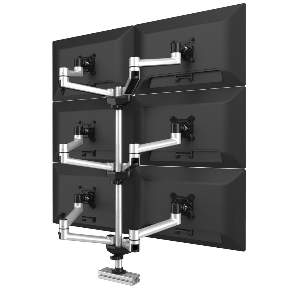 6 Track Rail Mount 3X2 w/ Quick Release Dual Arms - BL-PT319