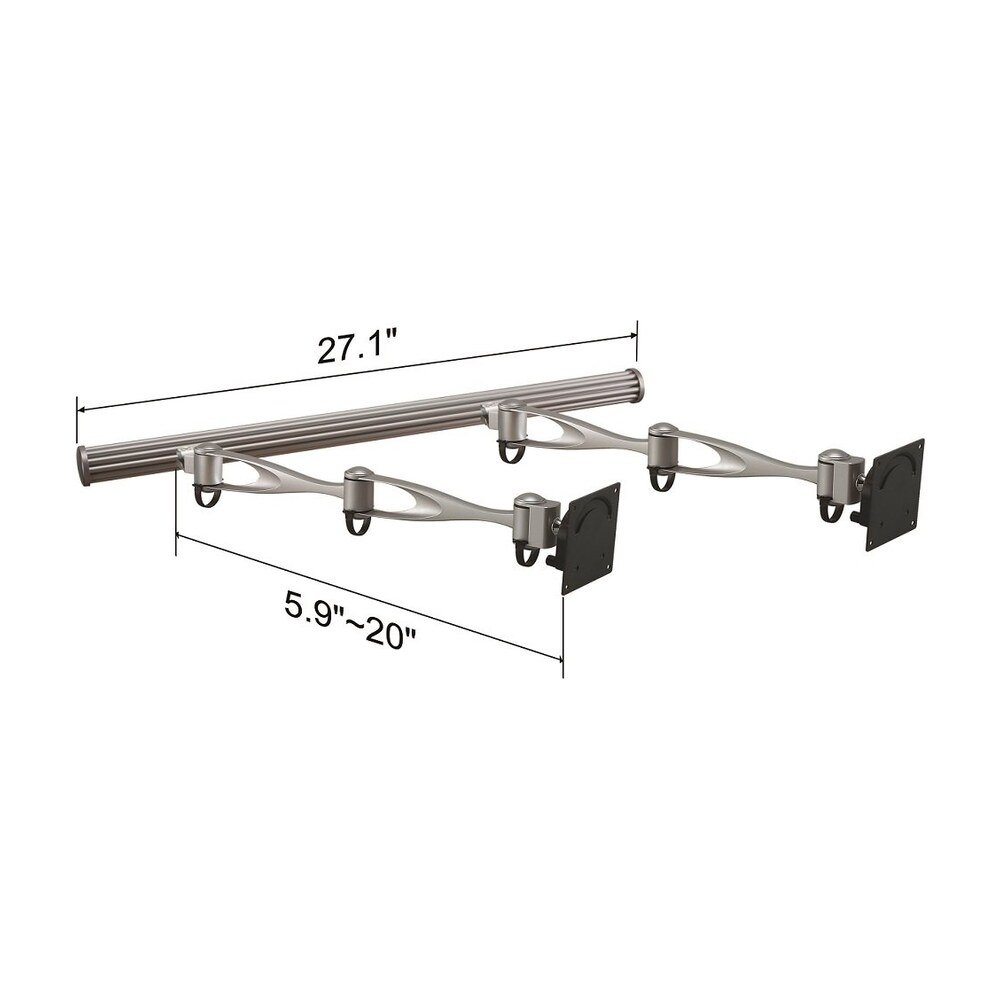 Dual Monitor Wall Mount w/ Full Swing Double Arms Horizontal - HMW-21A2