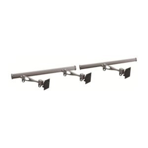 Triple Monitor Wall Mount w/ Full Swing Single Arms Horizontal