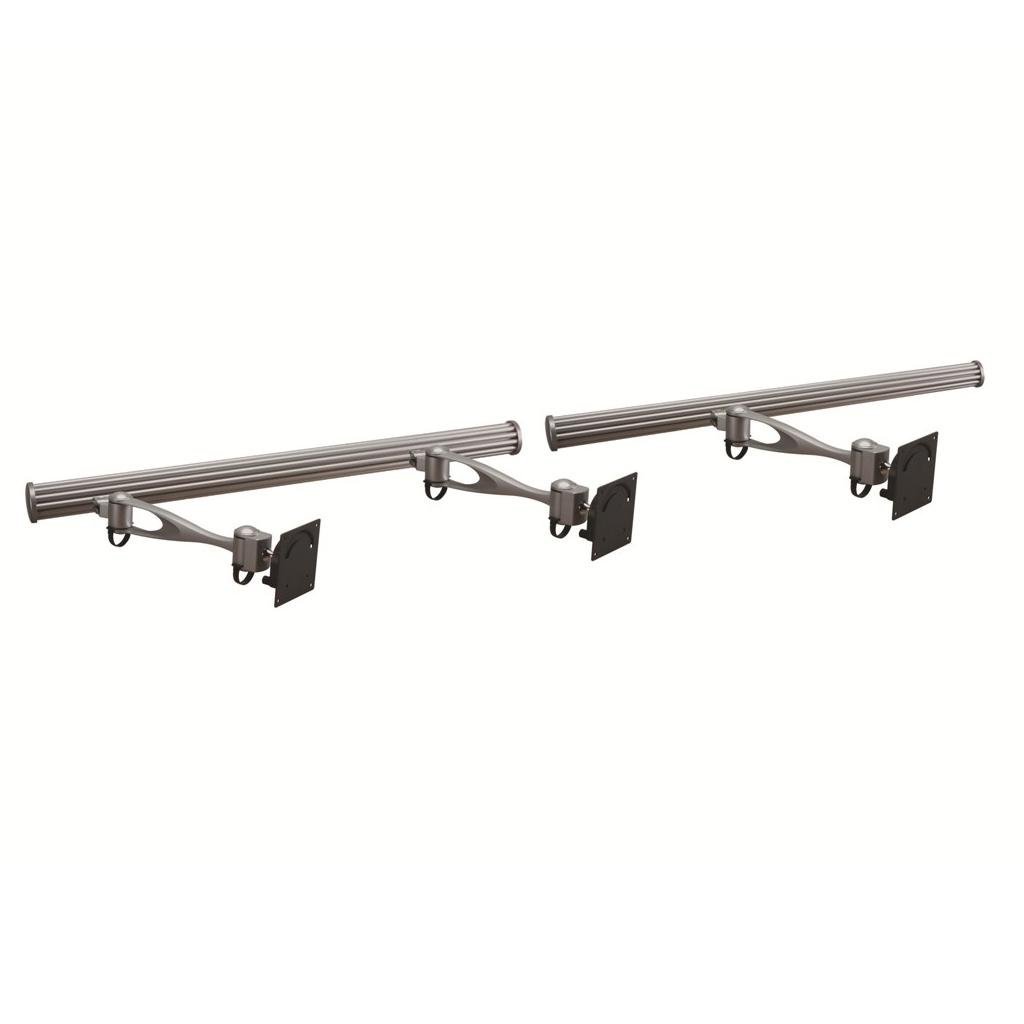 Triple Monitor Wall Mount w/ Full Swing Single Arms Horizontal - HMW-31A1