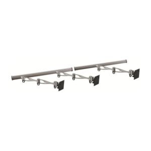 Triple Monitor Wall Mount w/ Full Swing Double Arms Horizontal