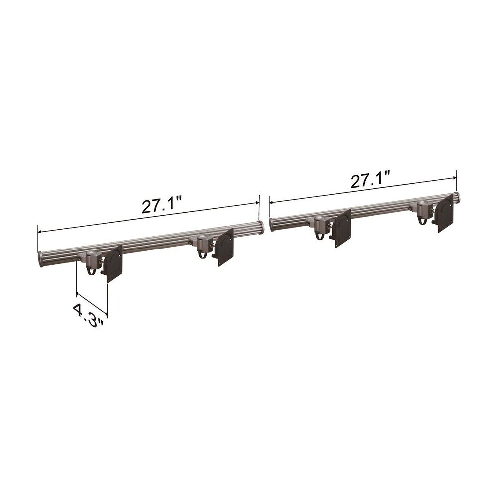 VESA Wall Mount for 4 Monitors w/ Short Arms Horizontal - HMW-41P1