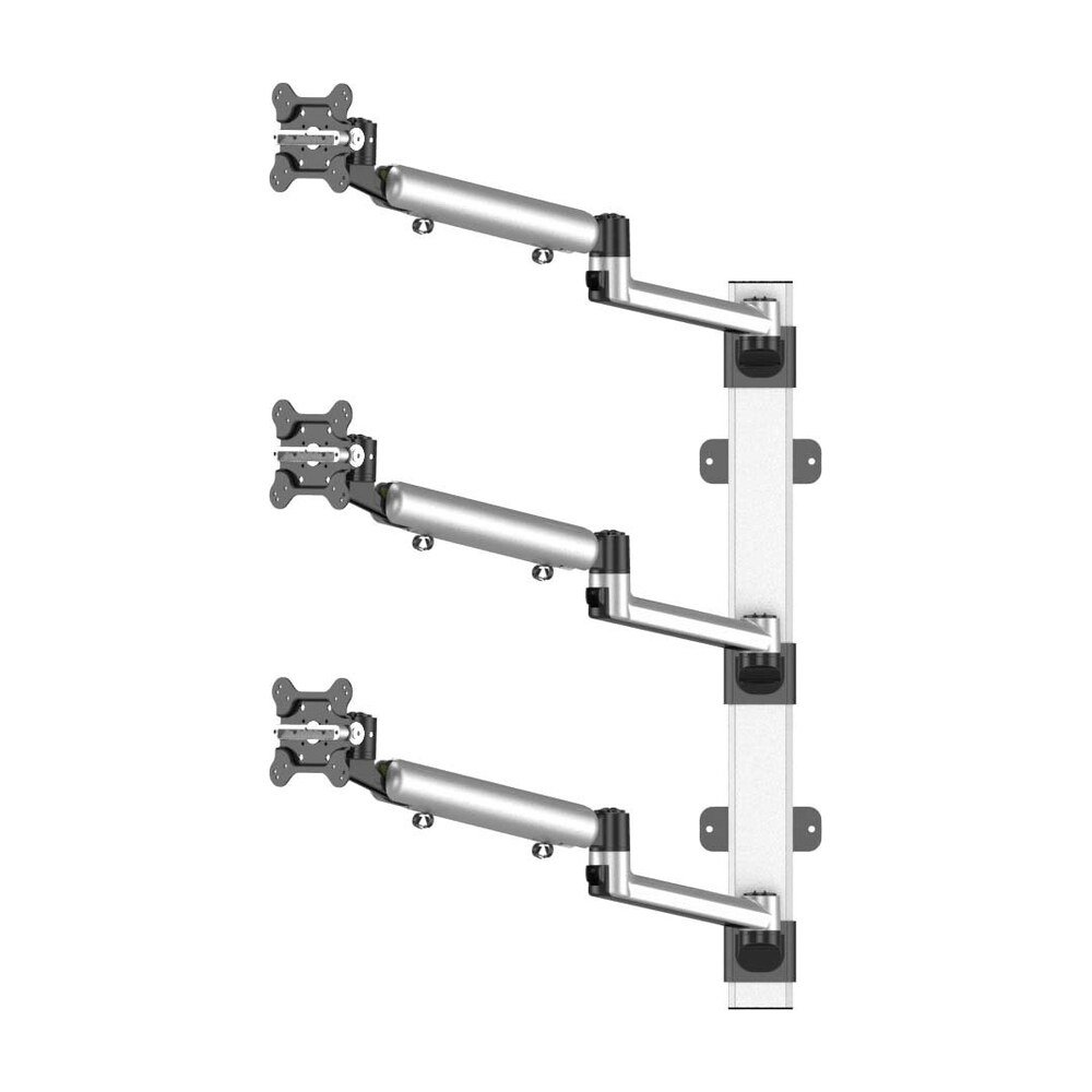 Triple Monitor Wall Mount for Apple Stacking Full Motion Quick Release - BL-AW74