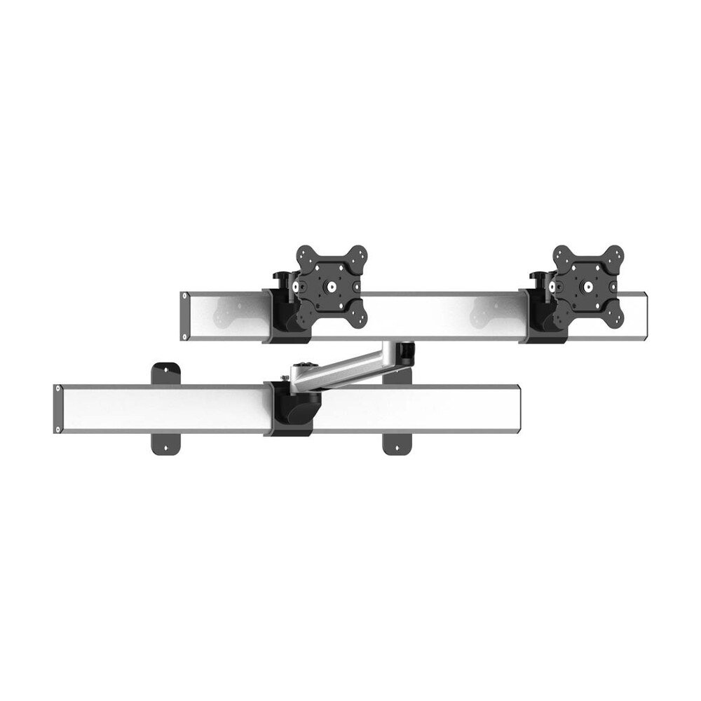 Dual VESA Wall Mount Quick Release Two Orientations w/ Single Arm - BL-W234