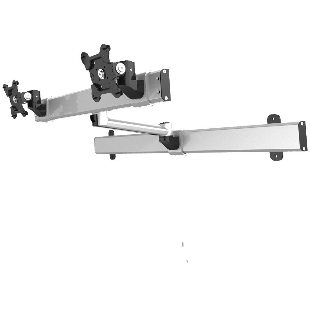 Dual VESA Wall Mount Quick Release Two Orientations w/ Single Arm - BL-W234