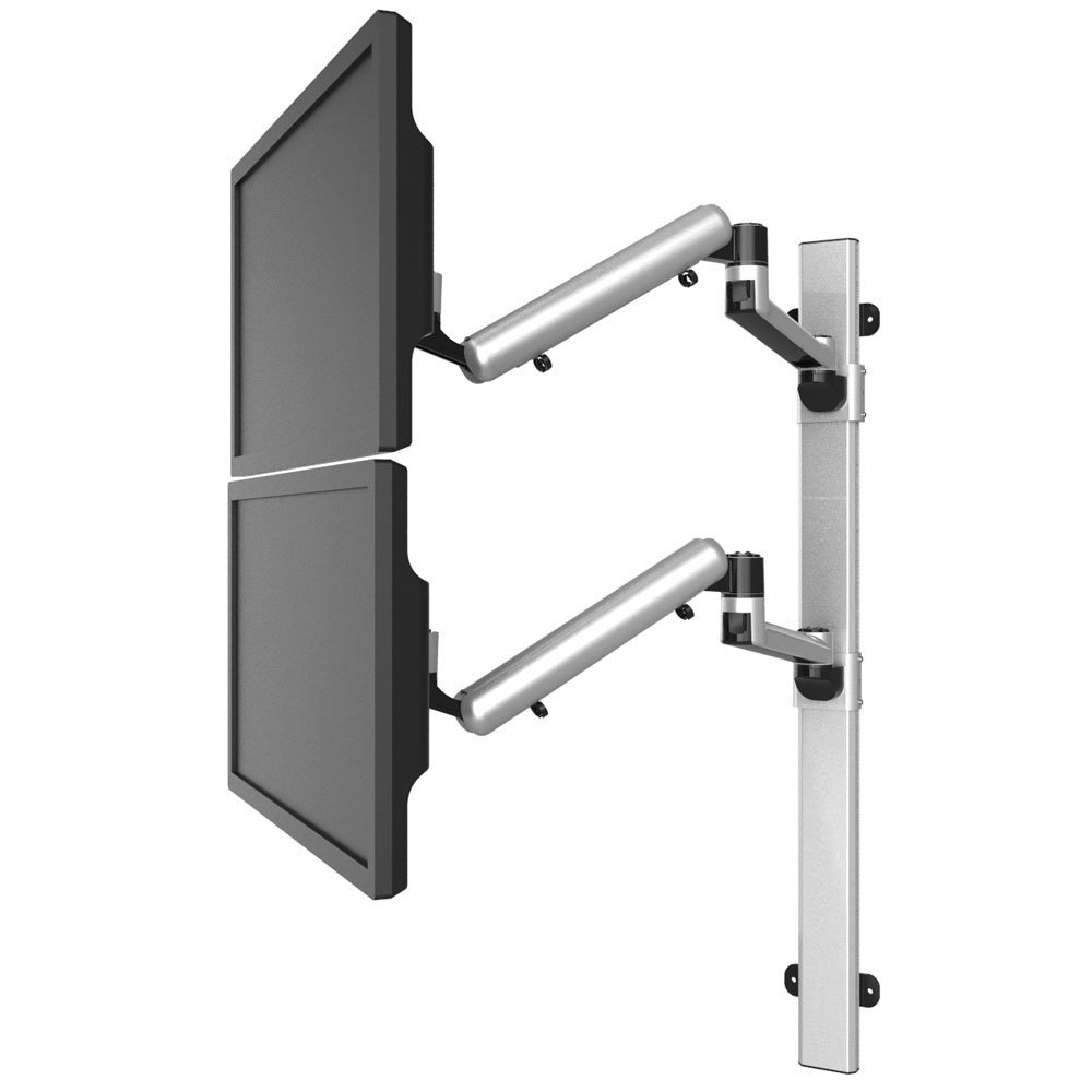 Dual VESA Wall Mount Quick Release Two Orientations w/ Full Motion - BL-W225