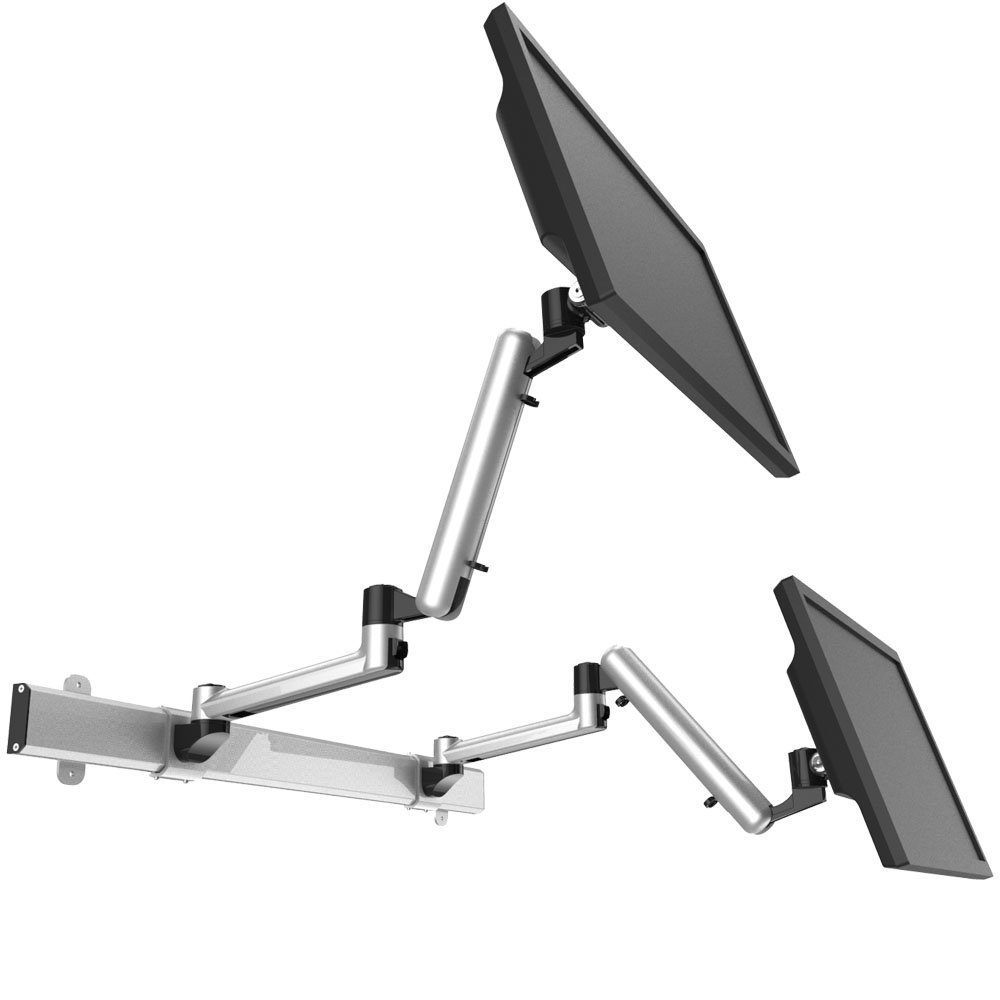 Dual VESA Wall Mount Quick Release Two Orientations w/ Full Motion - BL-W225