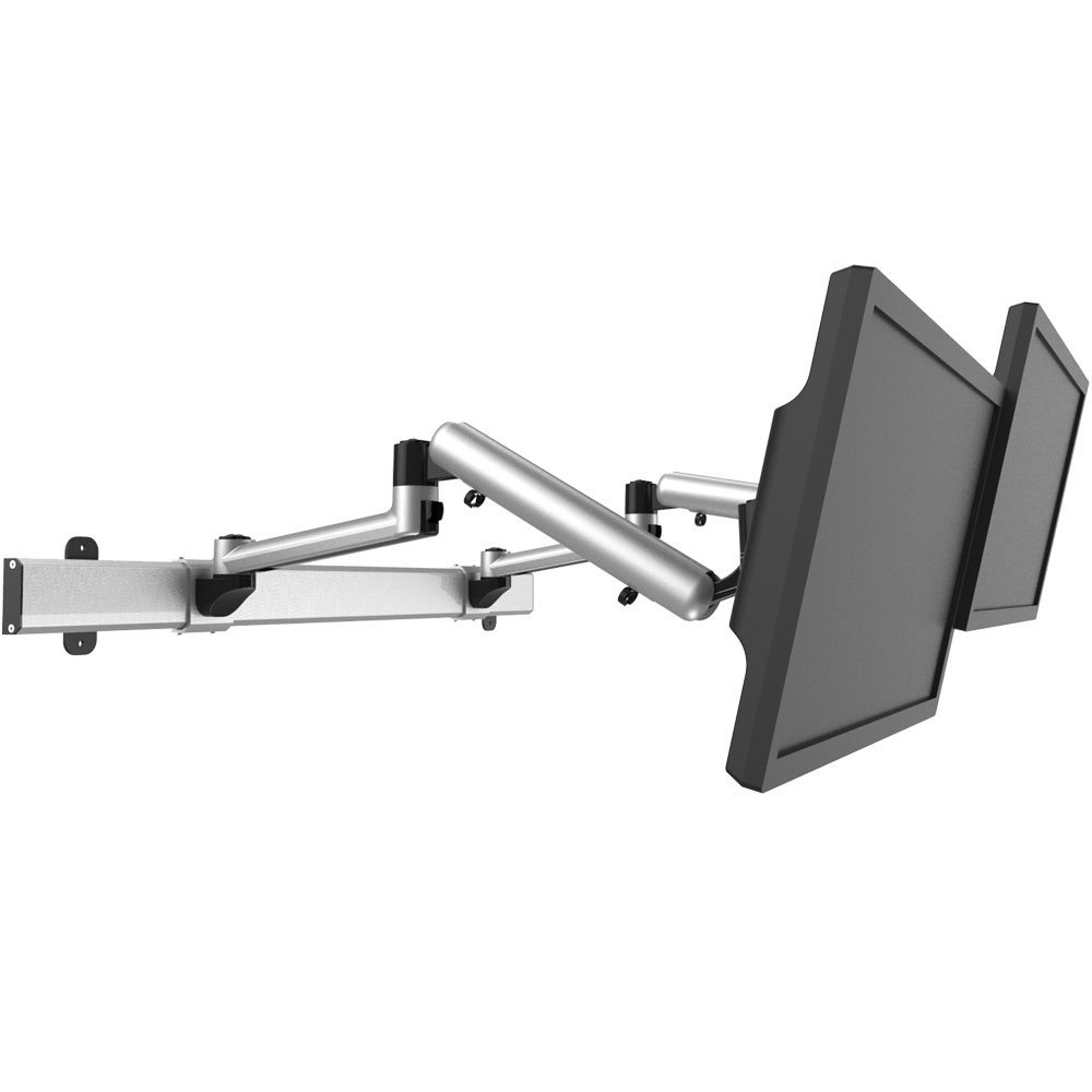 Dual VESA Wall Mount Quick Release Two Orientations w/ Full Motion - BL-W225