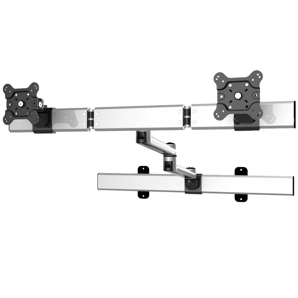 Dual VESA Wall Mount Oval or Straight Quick Release w/ Dual Arms - BL-W240